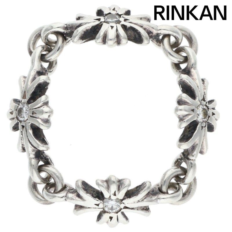 クロムハーツ RING TNY E CH PLS DIA タイニーECHプラス ダイヤ シルバーリング メンズ 13.5号