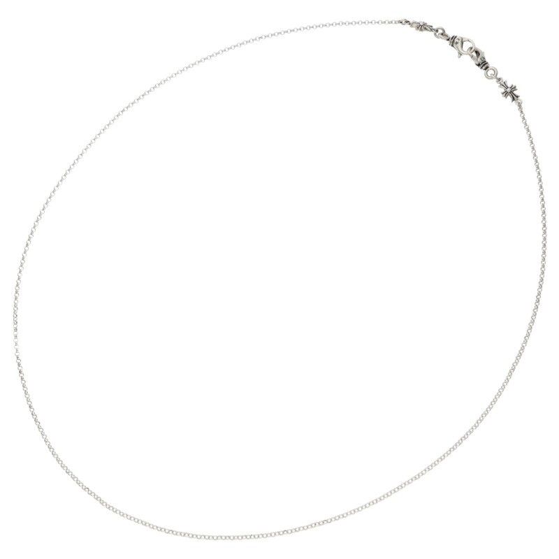 クロムハーツ MASK ROLL CHAIN 2 CLIP マスクロールチェーン シルバーネックレス メンズ