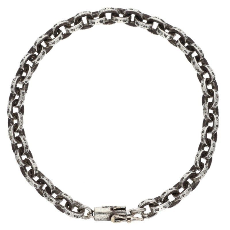 クロムハーツ ペーパーEチェーン シルバーブレスレット 7inch クロムハーツ PAPER CHAIN/ペーパーチェーン シルバーブレスレット