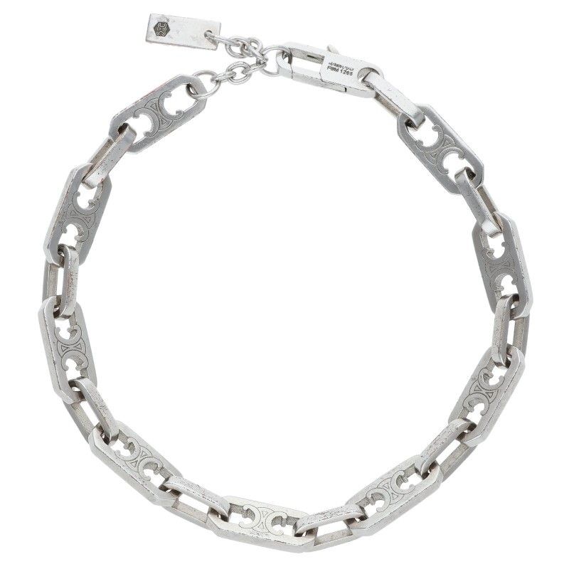 セリーヌ トリオンフロゴプレートチェーンブレスレット メンズ - メルカリ