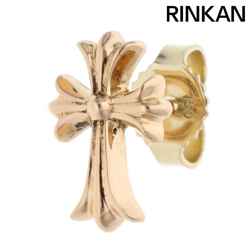 クロムハーツ 22K CH CRSS 2 FAT CHクロスファットスタッド ゴールドピアス メンズ