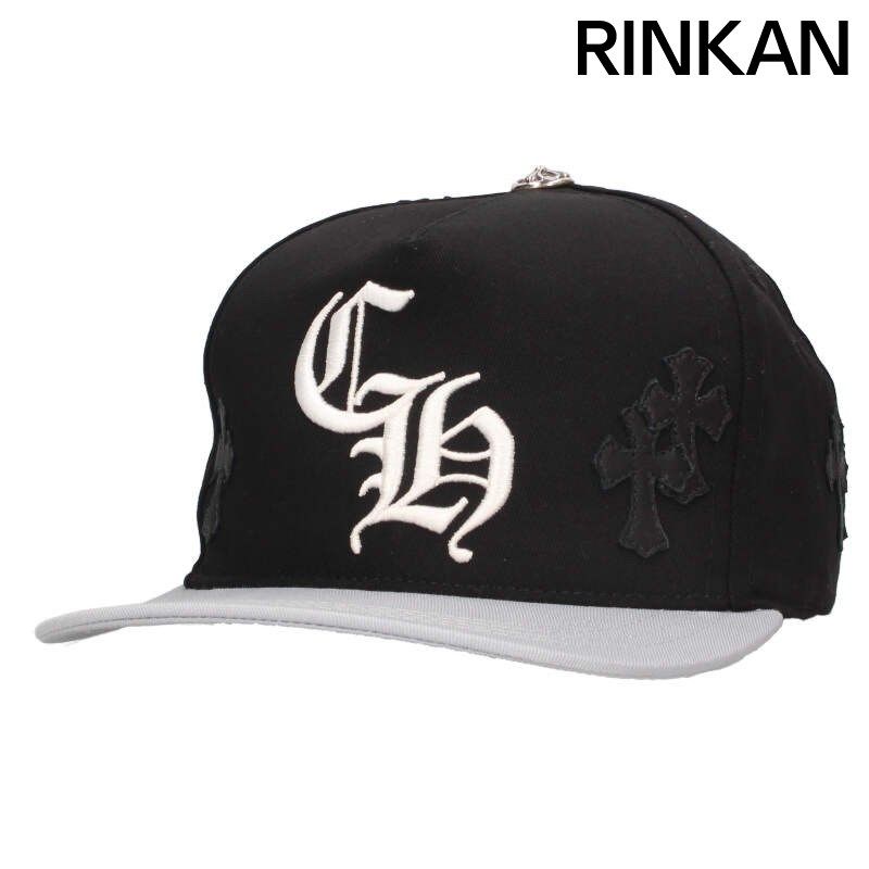 クロムハーツ CH HAT クロスパッチ付ベースボールキャップ帽子 メンズ ONE SIZE