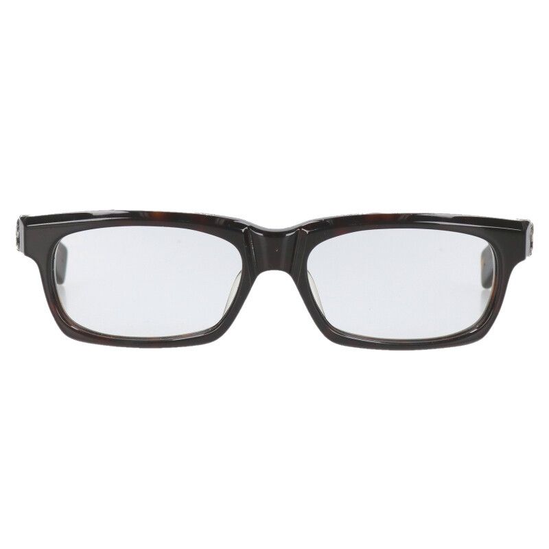 クロムハーツ SPLAT-A BSフ テンプルウェリントン型眼鏡 メンズ 55 17-143