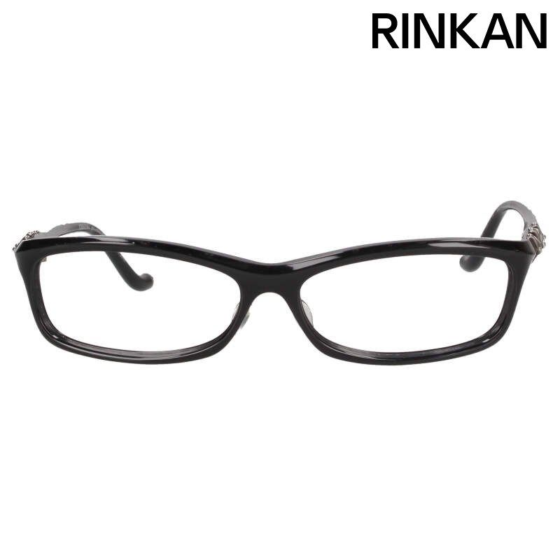 クロムハーツ BEARDED BABY A サイドクロスモチーフセルフレーム眼鏡 メンズ 56 14 132