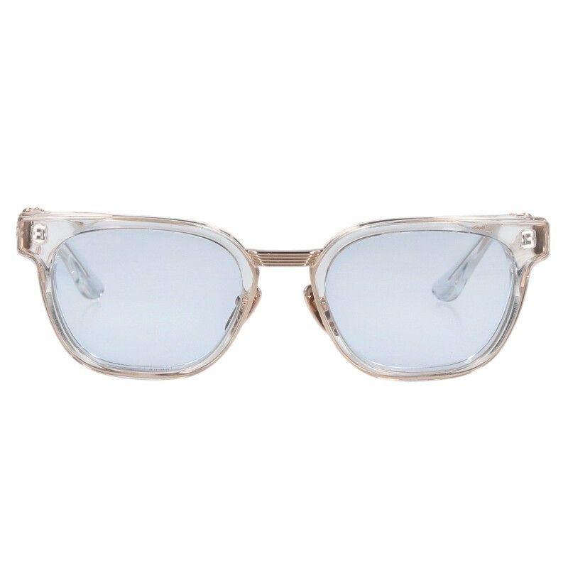 クロムハーツ DUCK BUTTER ダガーテンプルウェリントンクリアフレームサングラス メンズ 52 21-152