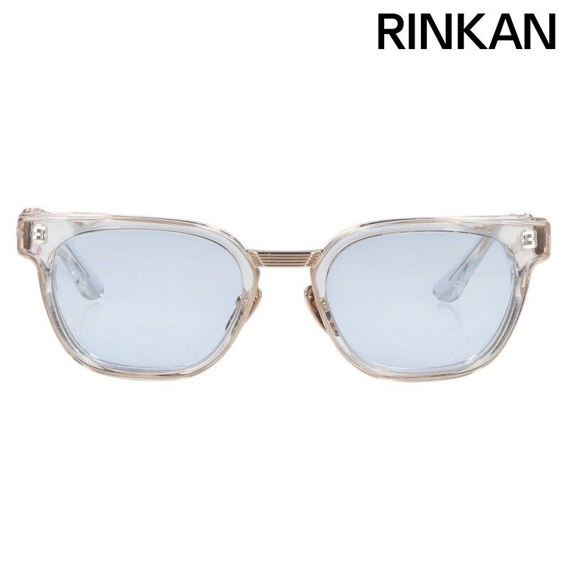 クロムハーツ DUCK BUTTER ダガーテンプルウェリントンクリアフレームサングラス メンズ 52 21-152