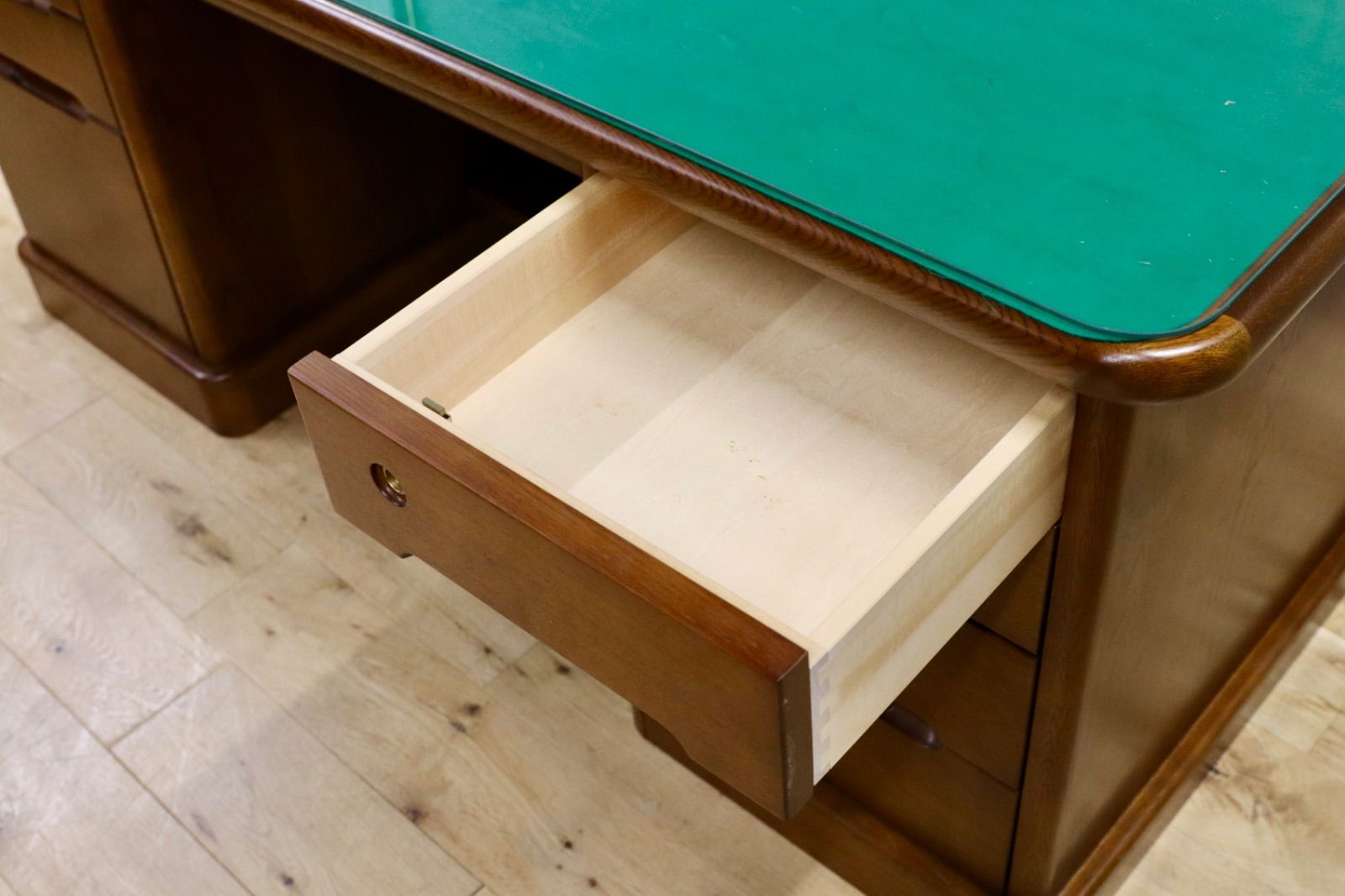 GMIK614○karimoku / カリモク コロニアル ヴィンテージ デスク 書斎机