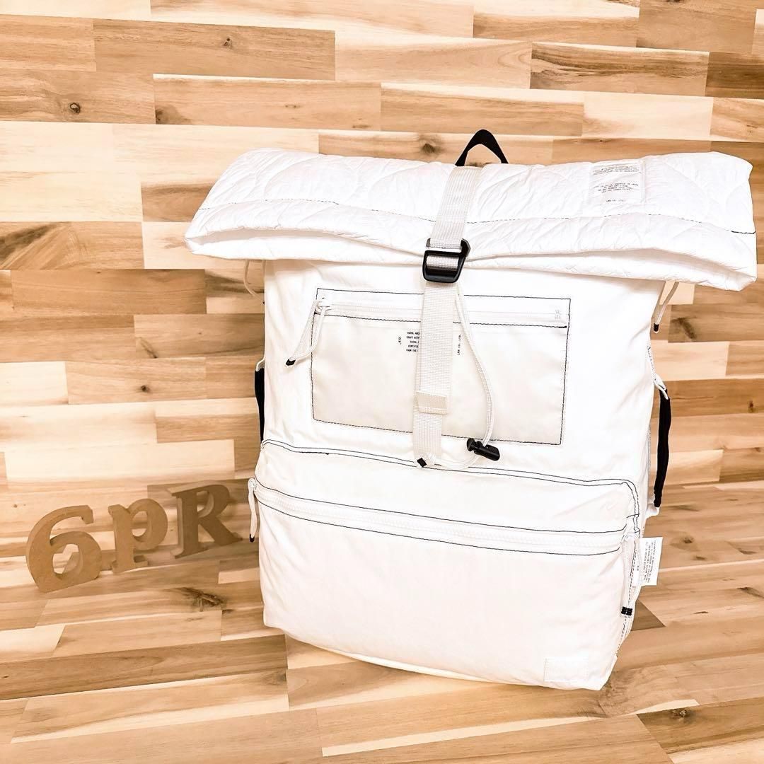 超激 ポーター×ヴァイナルアーカイブ コラボ リュック 白×黒