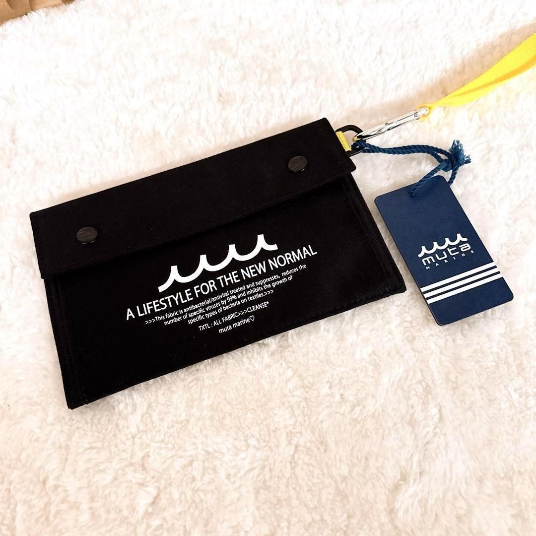 未使用タグ付き【ムータマリン】スクエア サコッシュ ポーチ マスク