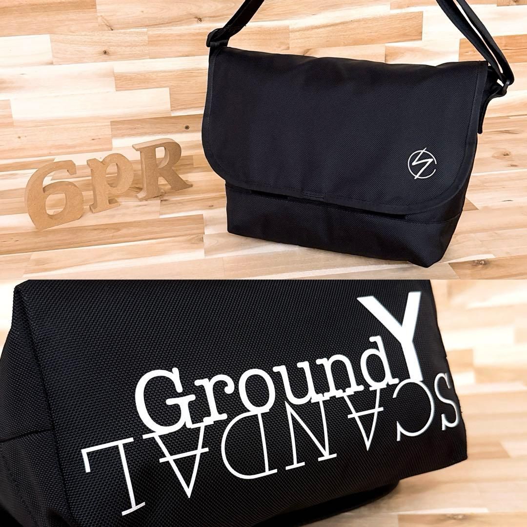 ニューエラ×グラウンドワイ×スキャンダル コラボ ショルダーバッグ 黒