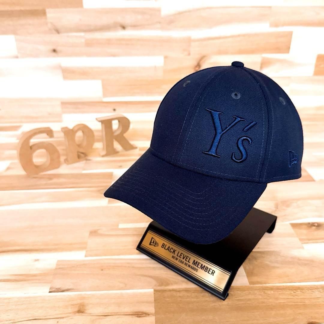 美品【ニューエラ×ワイズ】限定コラボ 立体3D刺繍 ロゴ キャップ 紺