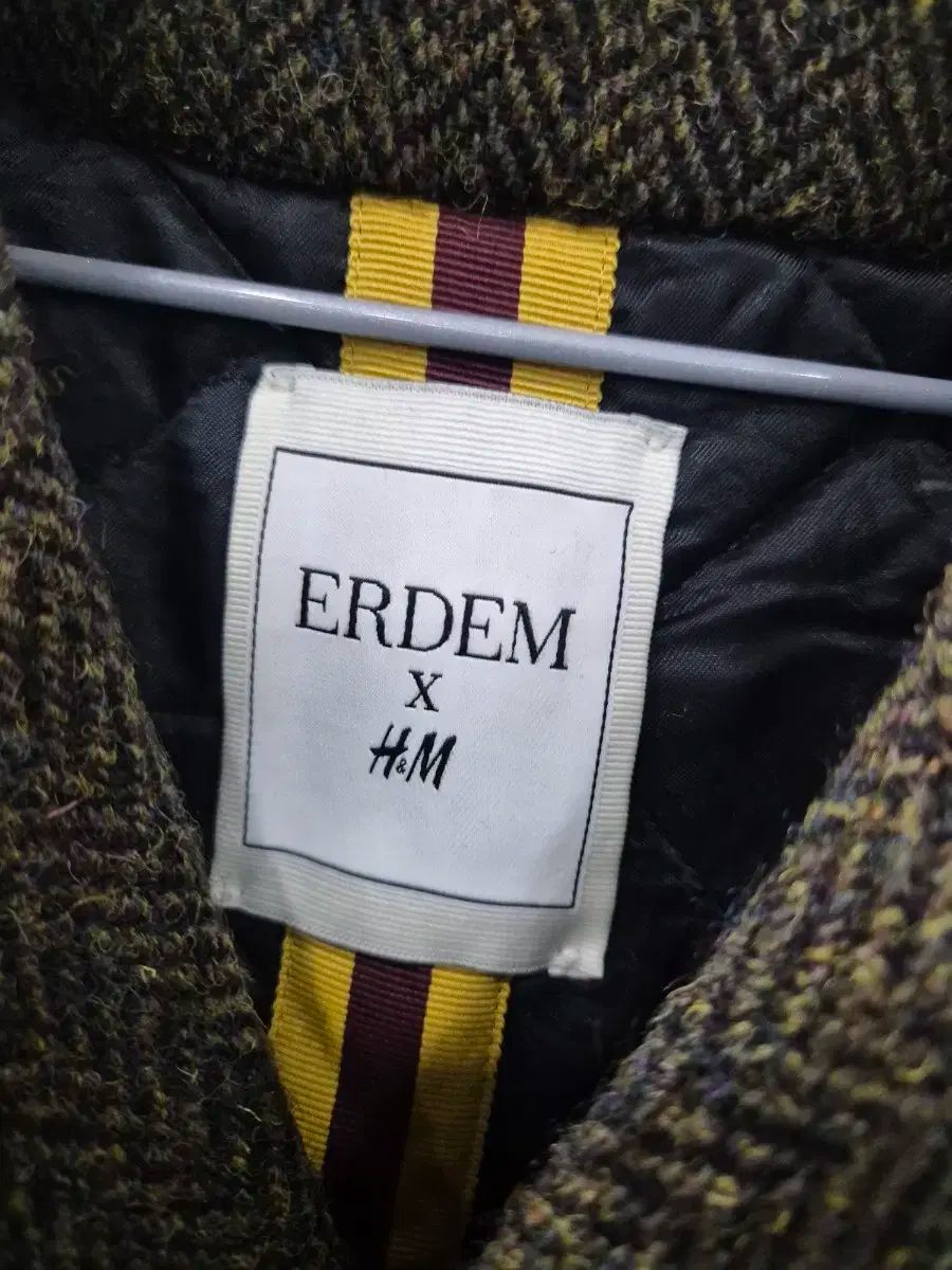 H-M ERDEM ヘリンボーン メンズ ダブル ロングコート