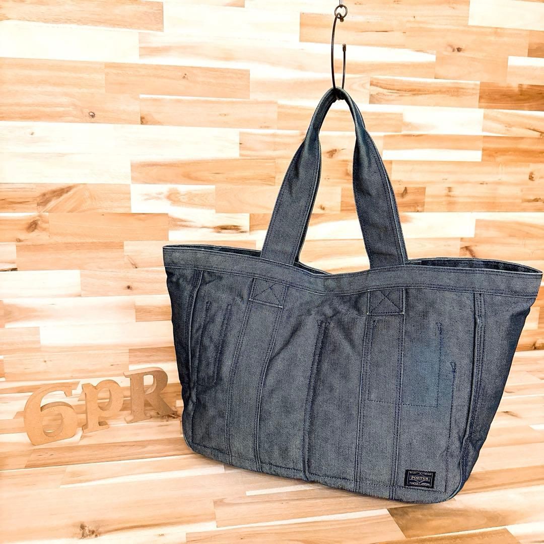 ポーター 大容量 ディーパー DEEPER デニム トートバッグ