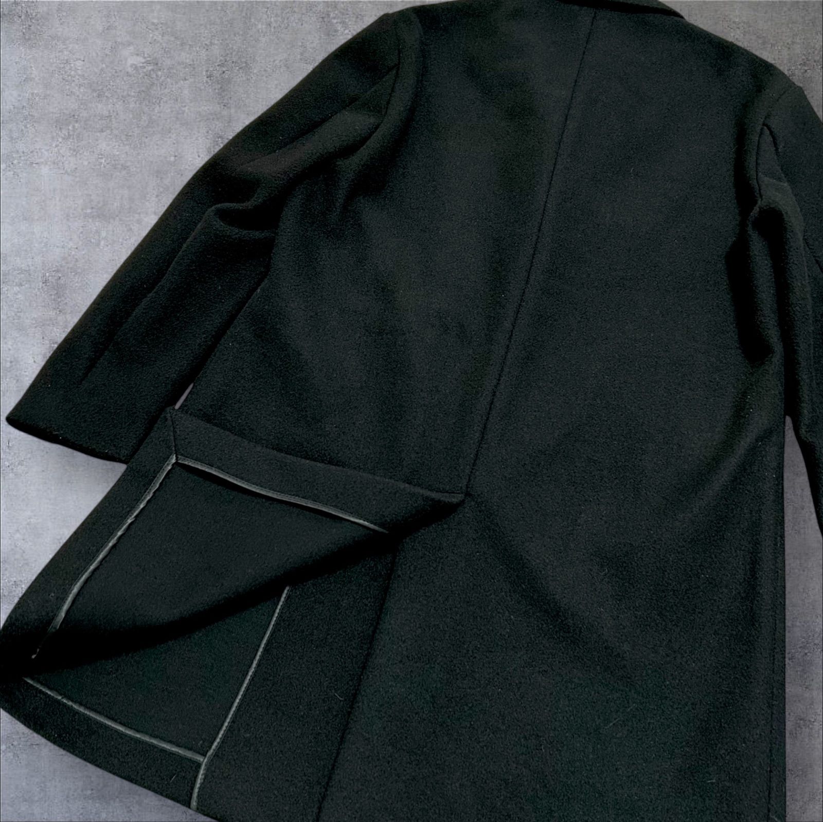 美品 ZARA ザラ チェスターコート メンズ 4WAY COAT ブラック 黒 40 L