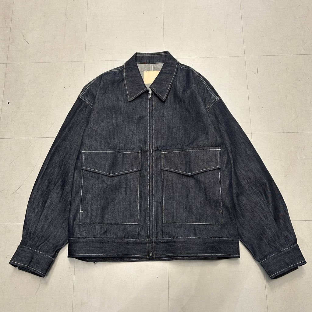 Graphpaper グラフペーパー Selvage Denim Zip Jacket ジャケット GM253-20056RB インディゴ size 2 中目黒A11