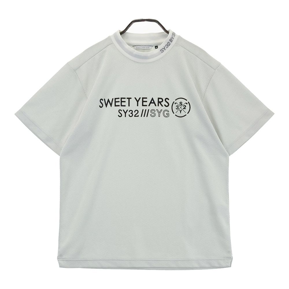 サイズ M SY32 BY SWEET YEARS GOLF エスワイサーティトゥ モデル モックネック 半袖Tシャツ グレー系 240101558697 ゴルフウェア メンズ ストスト