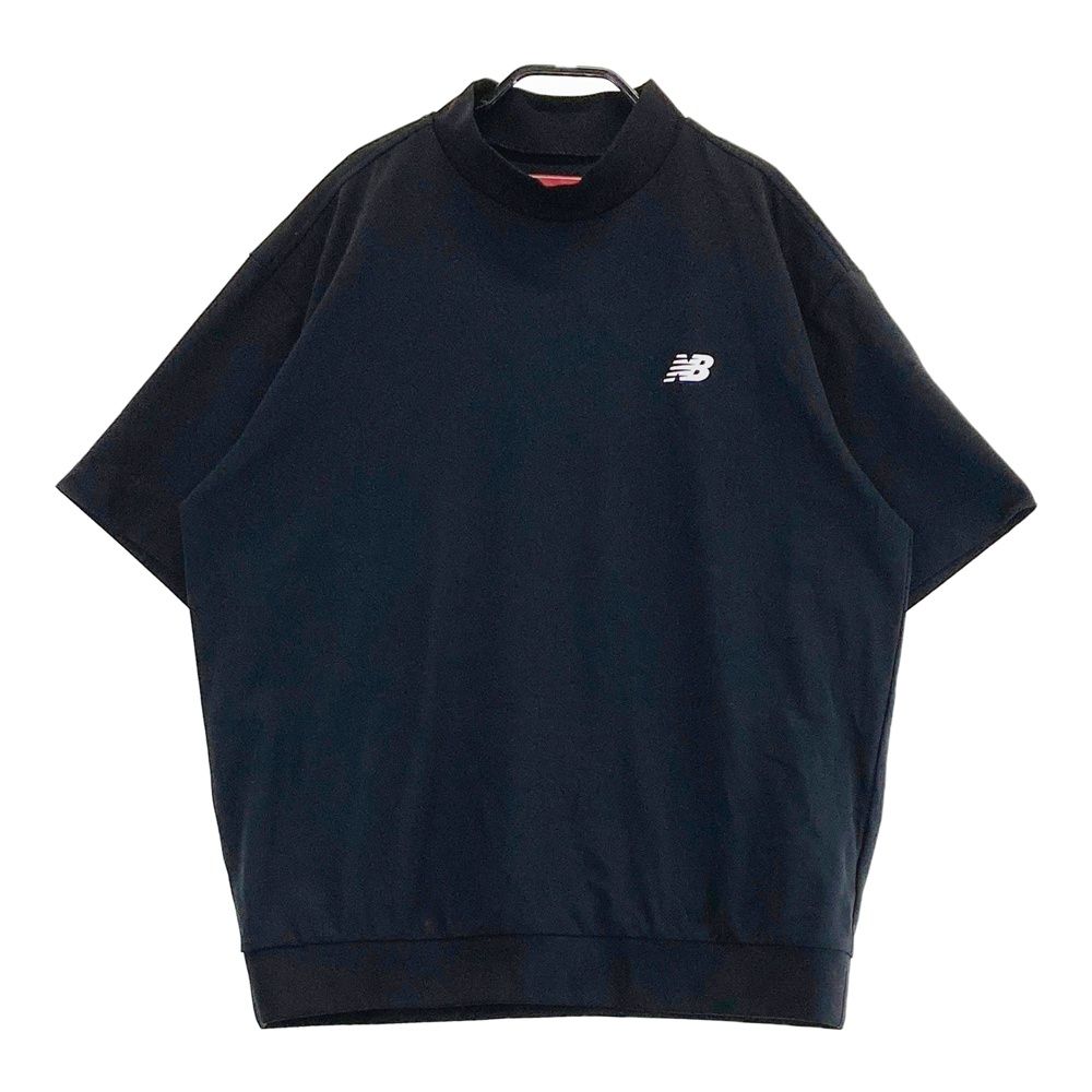 サイズ 4 NEW BALANCE GOLF ニューバランス モデル モックネック 半袖Tシャツ ブラック系 240101560791 ゴルフウェア メンズ ストスト