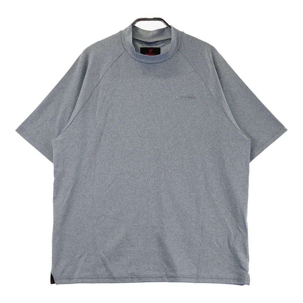 サイズ M BRIEFING GOLF ブリーフィング モデル モックネック 半袖Tシャツ グレー系 240101561283 ゴルフウェア メンズ ストスト