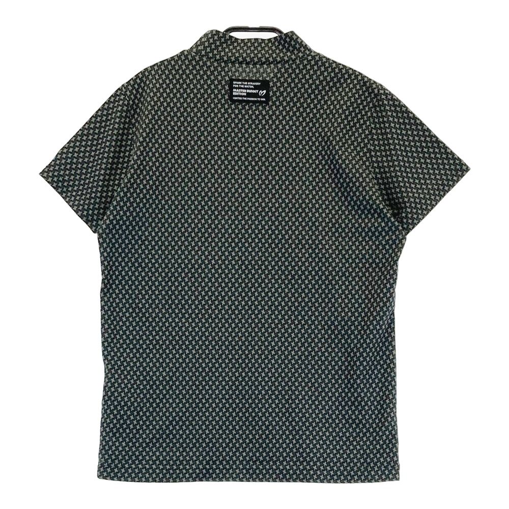 サイズ 1 MASTER BUNNY EDITION マスターバニーエディション モデル ハイネック 半袖Tシャツ 総柄 グレー系 ゴルフウェア レディース ストスト