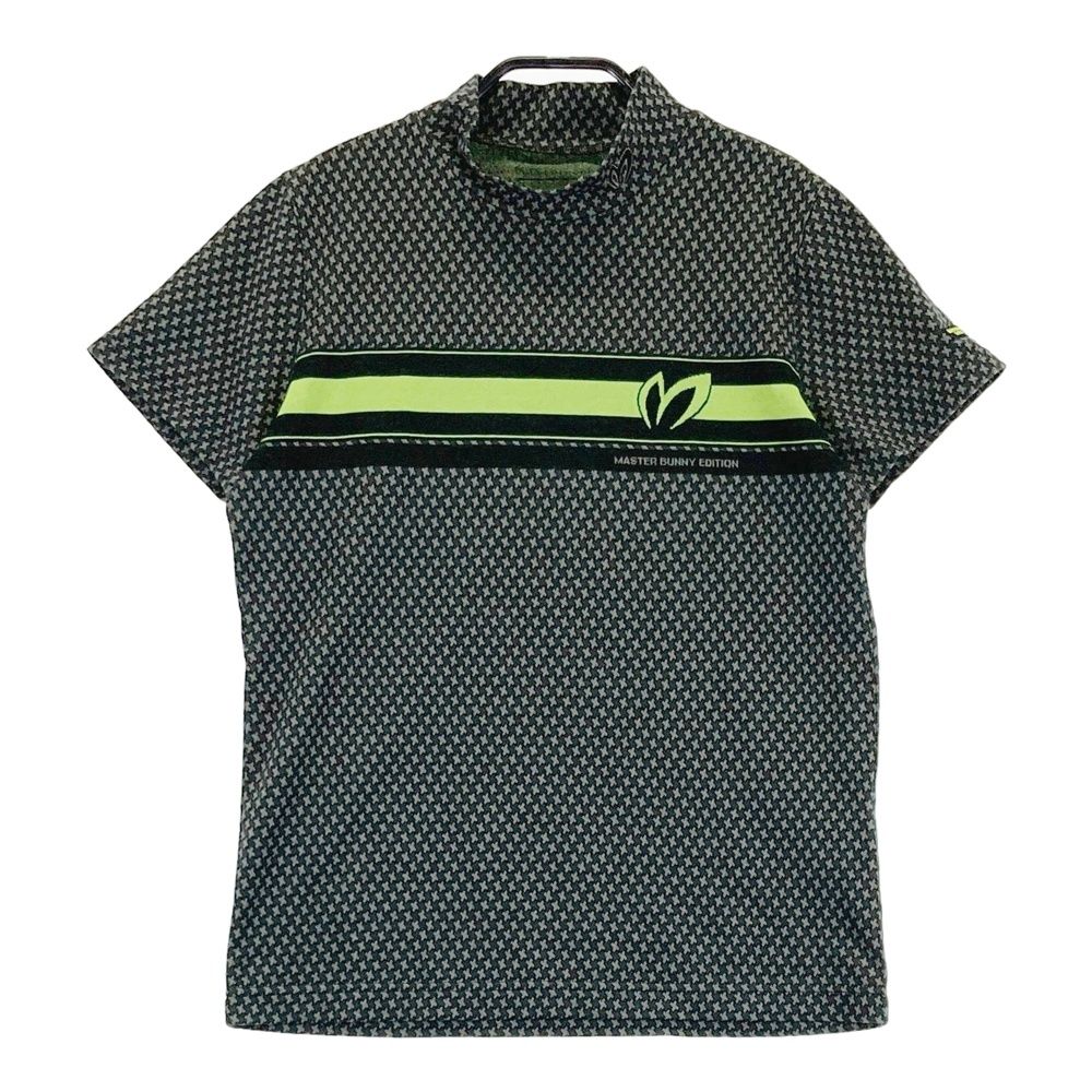 サイズ 1 MASTER BUNNY EDITION マスターバニーエディション モデル ハイネック 半袖Tシャツ 総柄 グレー系 240101562069 ゴルフウェア レディース ストスト