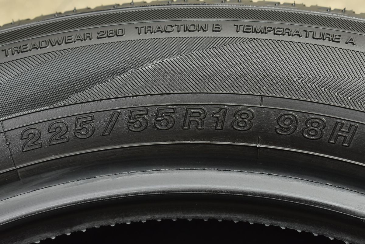  製 新車外し ヨコハマ ジオランダーSUV G 055 225 55 R 18 デリカD 5 アウトランダー ZR V エクストレイル フォレスター バリ溝 18インチ サマータイヤ ノーマルタイヤ