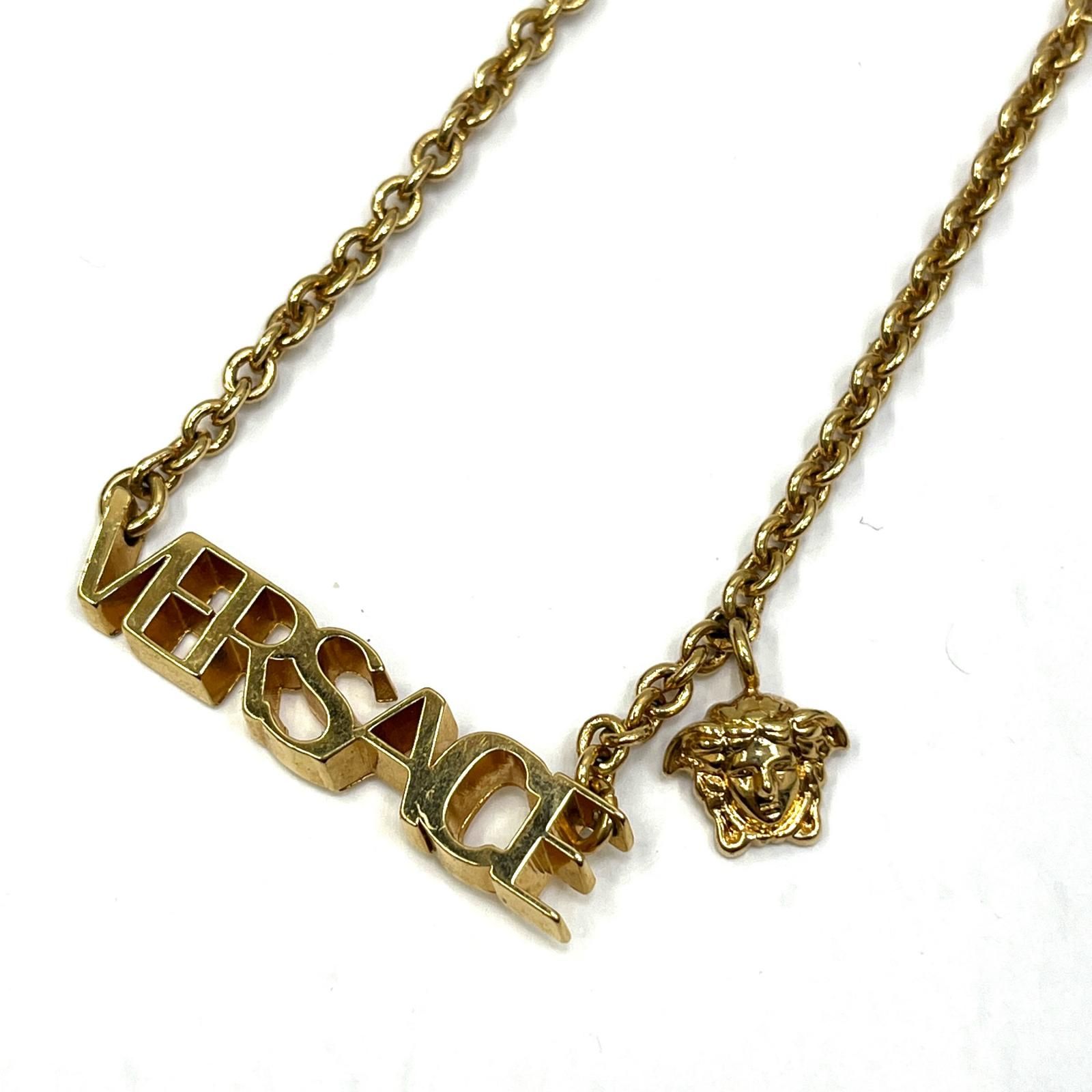 加古川店 VERSACE ヴェルサーチ ネックレス レタリングロゴ 1A00620 134