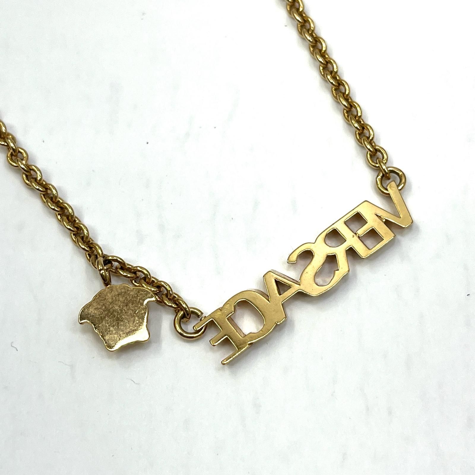 VERSACE ヴェルサーチ ネックレス レタリングロゴ 1 A 00620 134