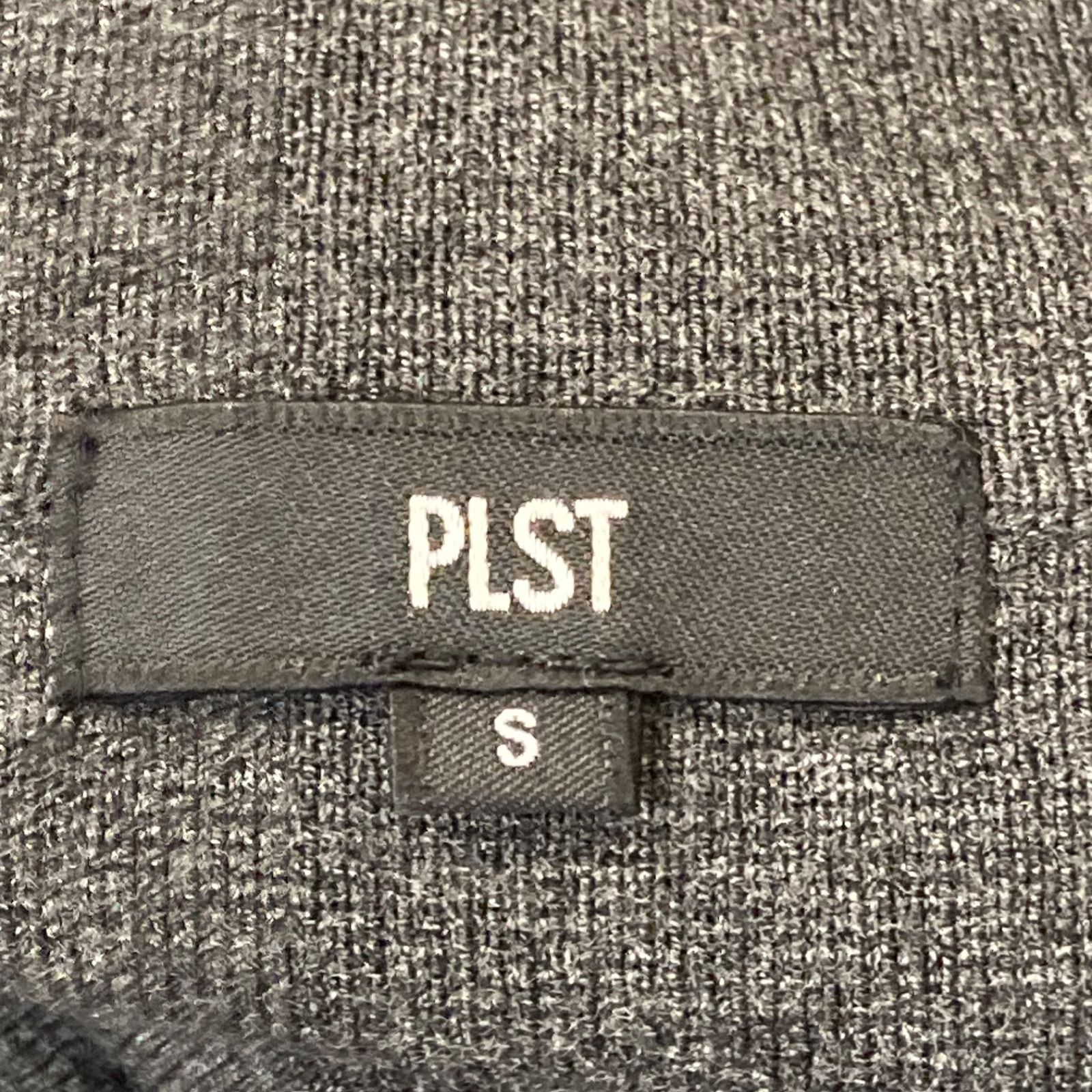 美品 PLST プラステ レーヨンブレンド ニットダブルジャケット 