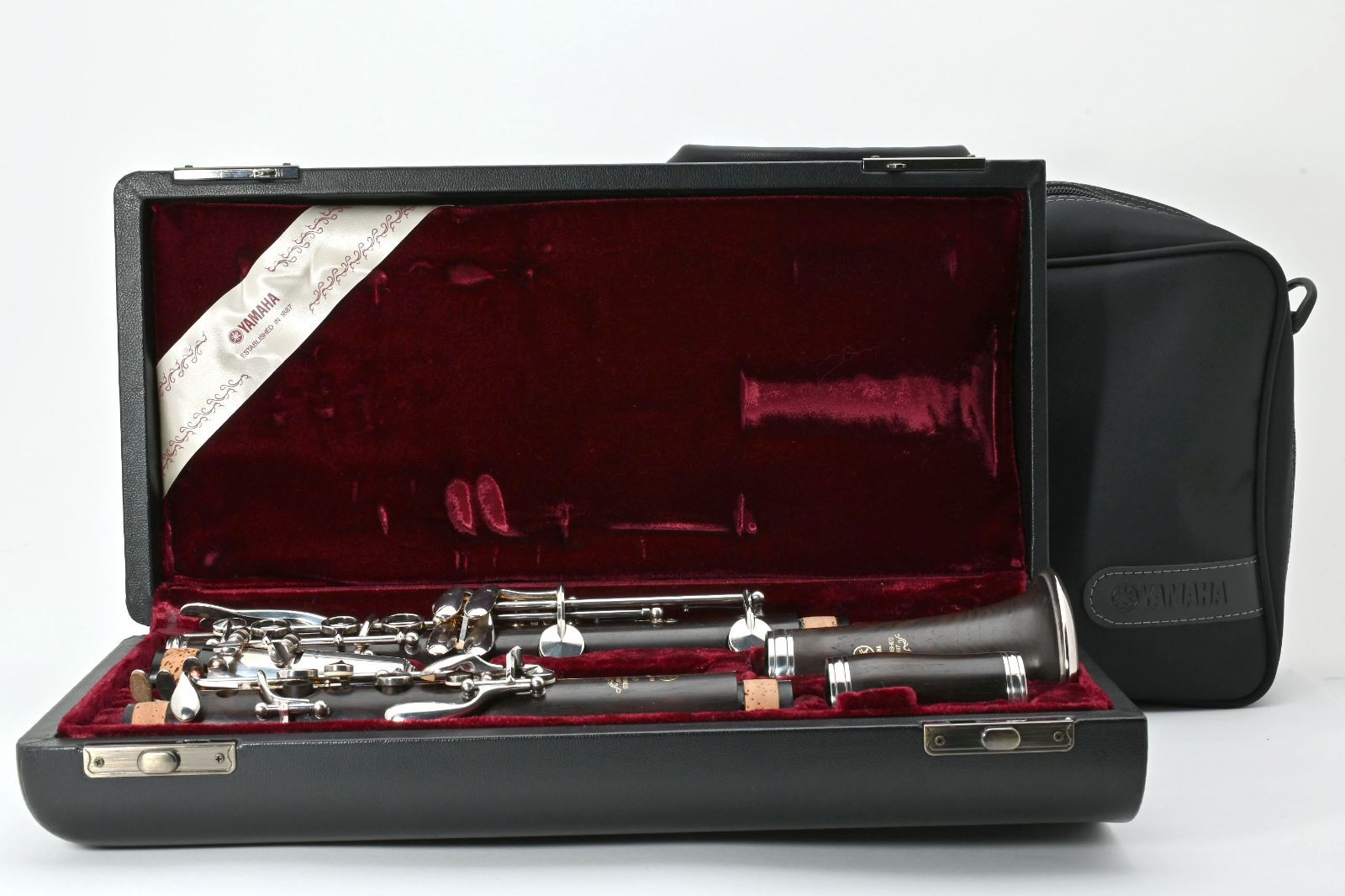 YAMAHA YCL 650 木製クラリネット ブラウン管体 ケース付 4 Cマウスピース 吹奏楽