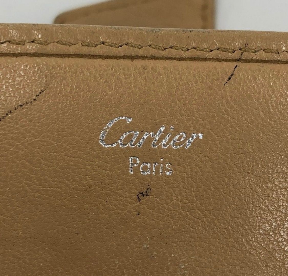 Cartier カルティエ 長財布 箱・ギャランティカード付き ベージュ 