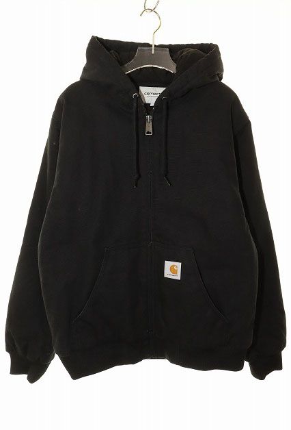 Carhartt ブラックジャケット キルティング カーハート carhartt WIP ACTIVE JACKET BLACK M I023083 アクティブ