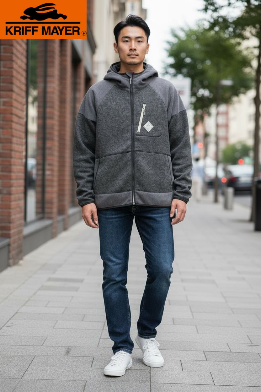 クリフメイヤー ニット×フリースジャケット