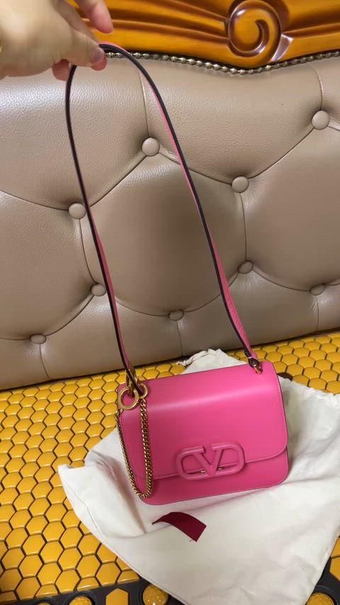  ヴァレンティノ ガラヴァーニ V スリング クレー クロスバック メッセンジャーバッグ ショルダーバッグ