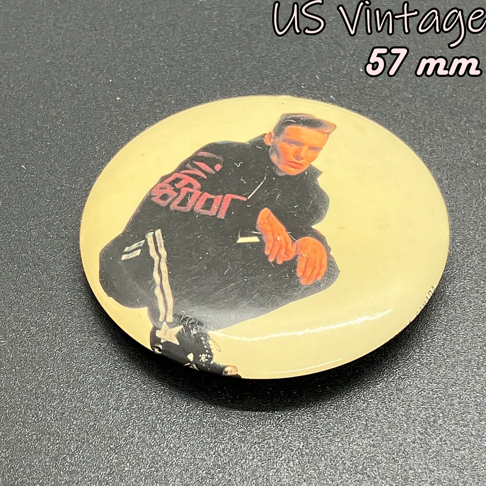 缶バッジ アメリカ 輸入 雑貨 ビンテージ 『 バニラアイス