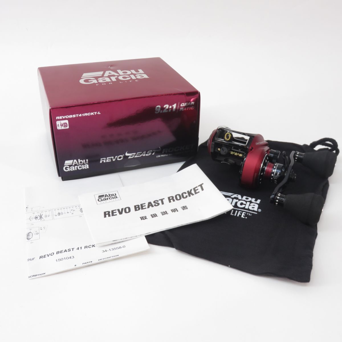 Abu Garcia アブガルシア REVO BEAST ROCKET レボ ビースト ロケット REVOBST41RCKT-L 左ハンドル ベイトリール
