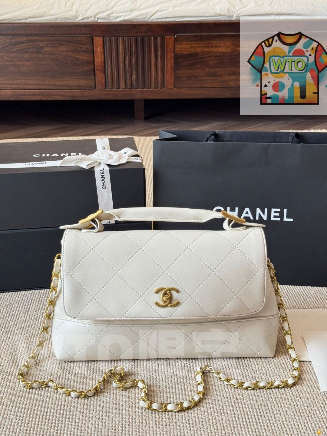  今日 Vintage Chanel ヴィンテージ シャネル 菱格柄 ショルダーバッグ 象徴的な菱格柄が特徴です-WTO輸入1 ハンドバッグ バッグ