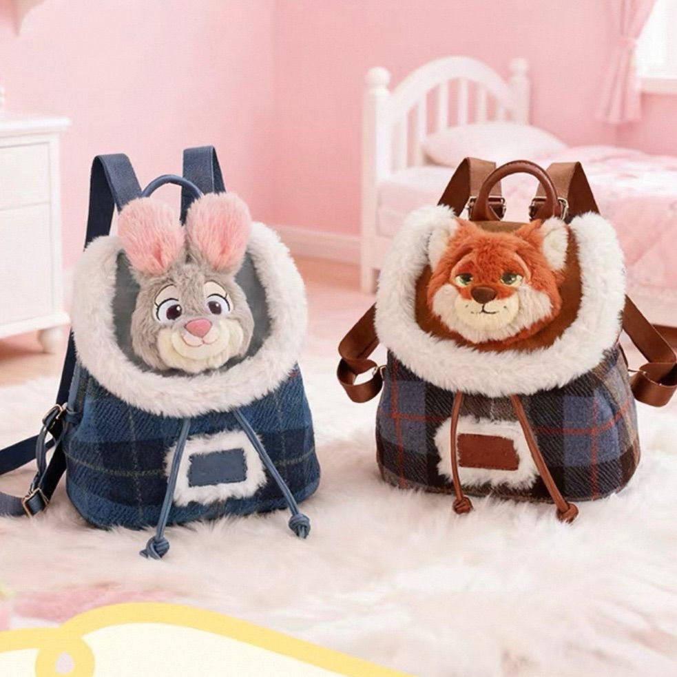 海外限定 ディズニー ズートピア リュック ぬいぐるみ ニック ジュディ