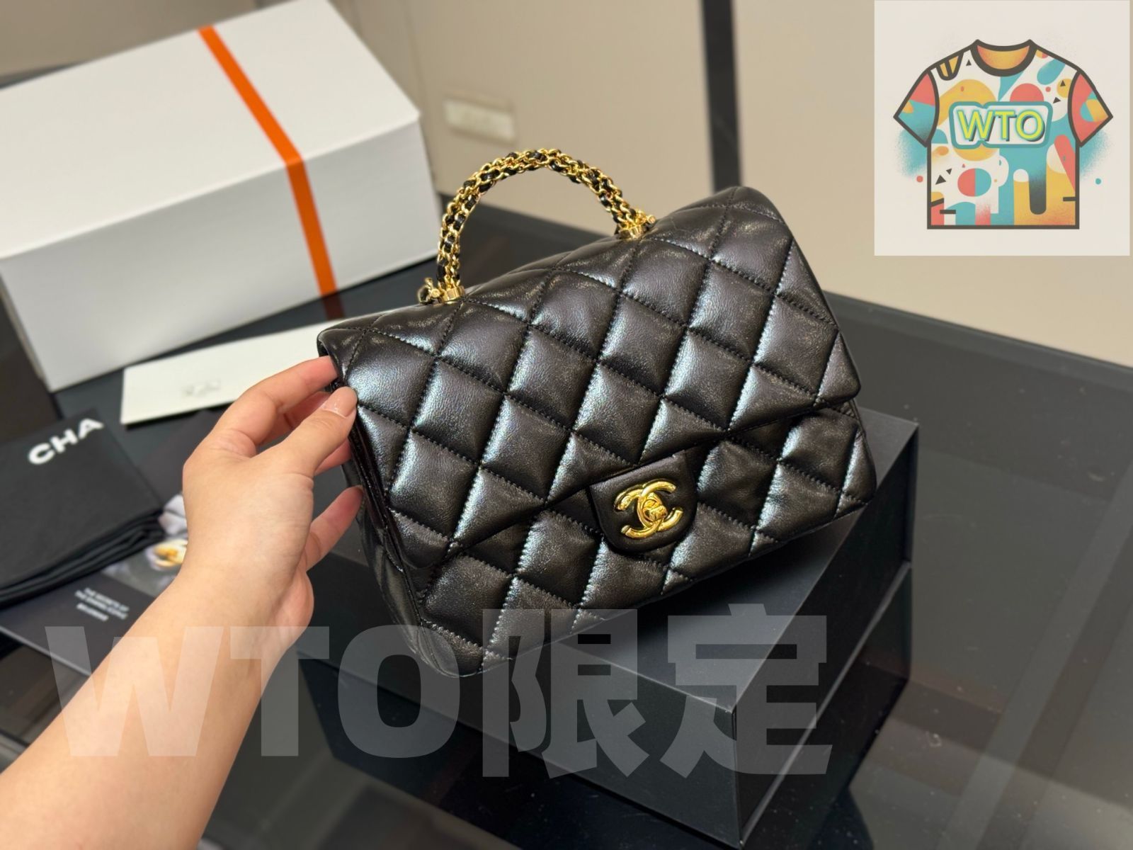 今日 Chanel シャネル チェーンハンドル 三つのレザーで巻かれた 麻花色 金属ハンドルが特徴です-WTO輸入1