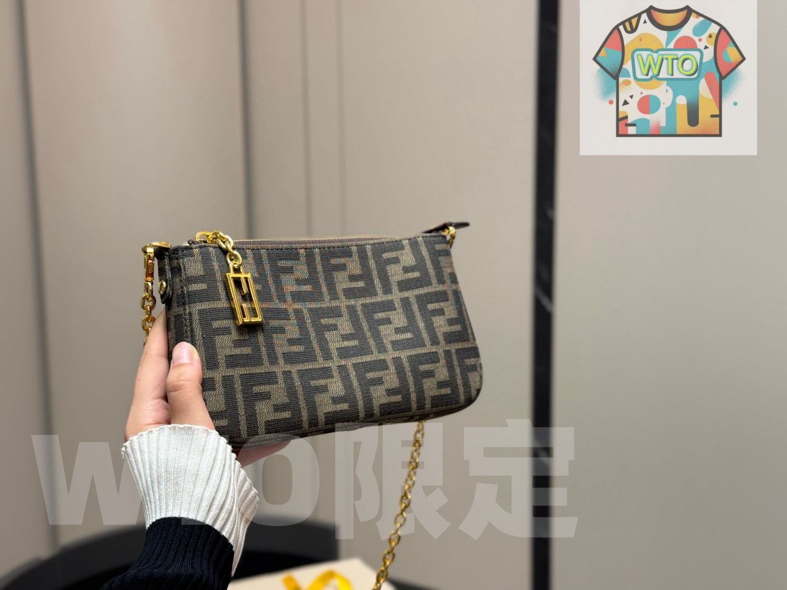 今日 Fendi フェンディ 麻雀バッグ 折りたたみボックス付き シリーズ 快適さと精致さを兼ね備えるのが特徴です-WTO輸入1 ハンドバッグ バッグ
