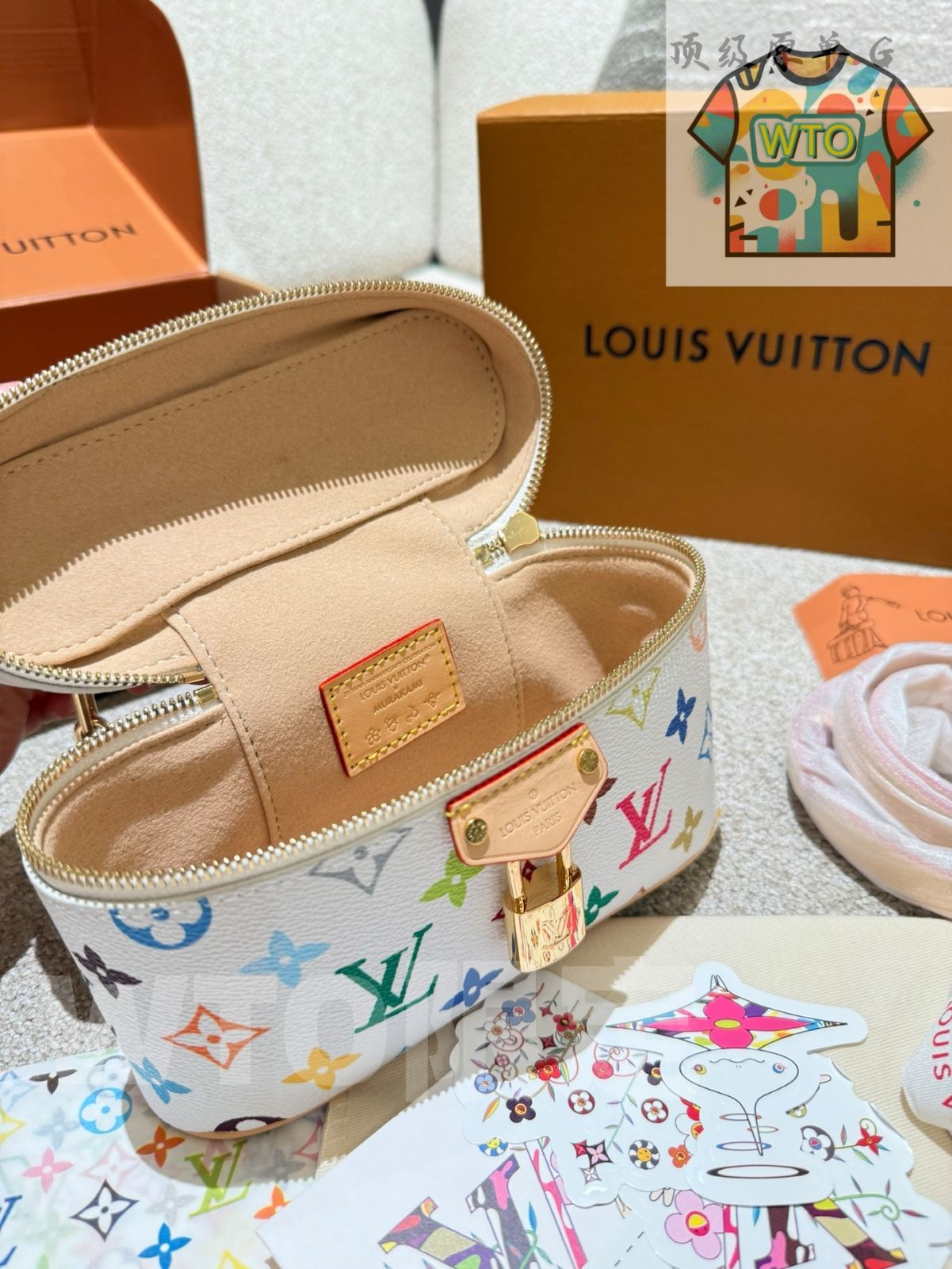  今日 Louis Vuitton ルイヴィトン ホワイトマルチ ナローヴァニティ シリーズ 使い勝手が良いのが特徴です-WTO輸入1 ハンドバッグ バッグ