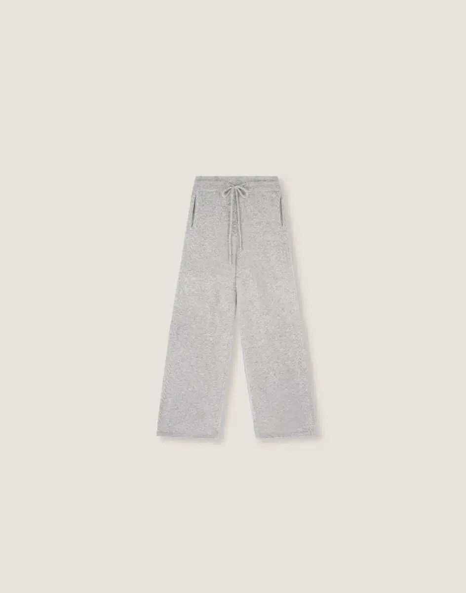 ルプレイン New カシミア ニットパンツ ロング グレー