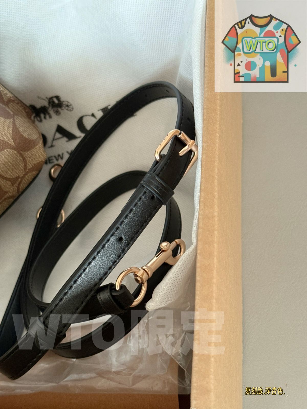 今日 Coach コーチ モリー 中央にジッパー仕切りがあり 物品の分類に便利-WTO輸入1