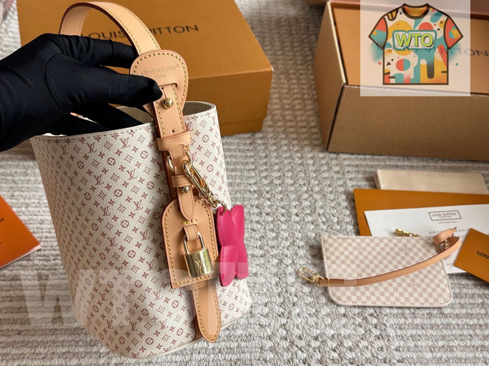  今日 LV ルイ ヴィトン オールインBB モデルに新色が追加され 尖った形の小物 が付属-WTO輸入1 ハンドバッグ バッグ