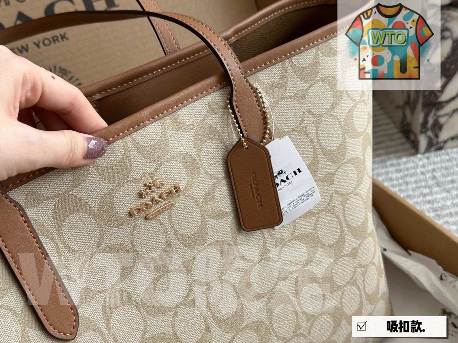 今日 COACH コーチ シングルサイドシティトートバッグ シリーズ 四季使えるのが特徴です-WTO輸入1