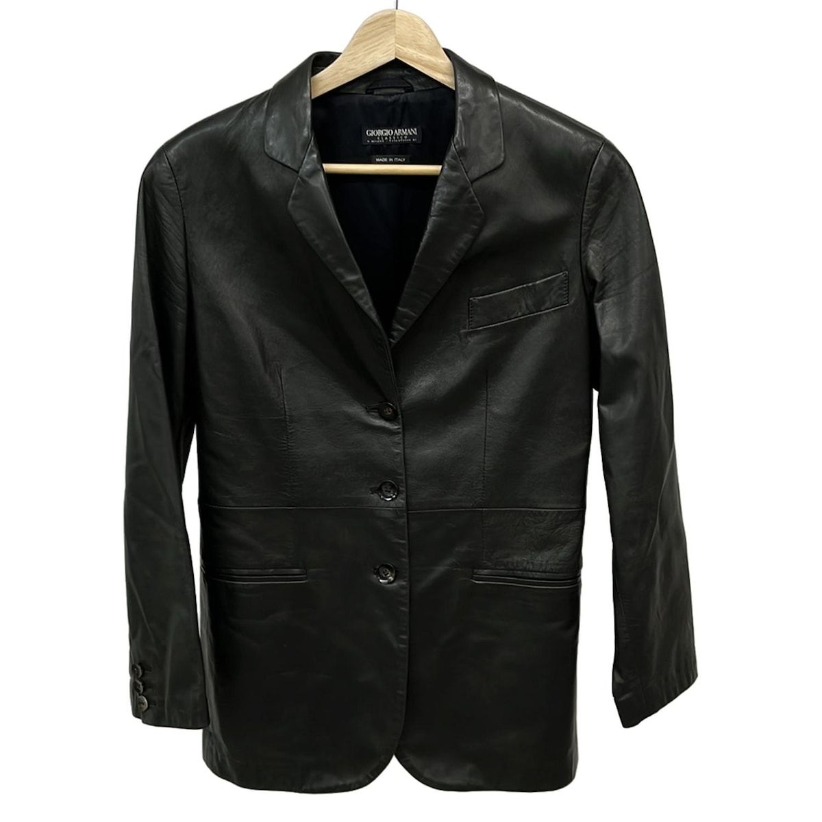 GIORGIOARMANI ジョルジオアルマーニ ジャケット サイズ38 S レディース - 黒 長袖 春 秋