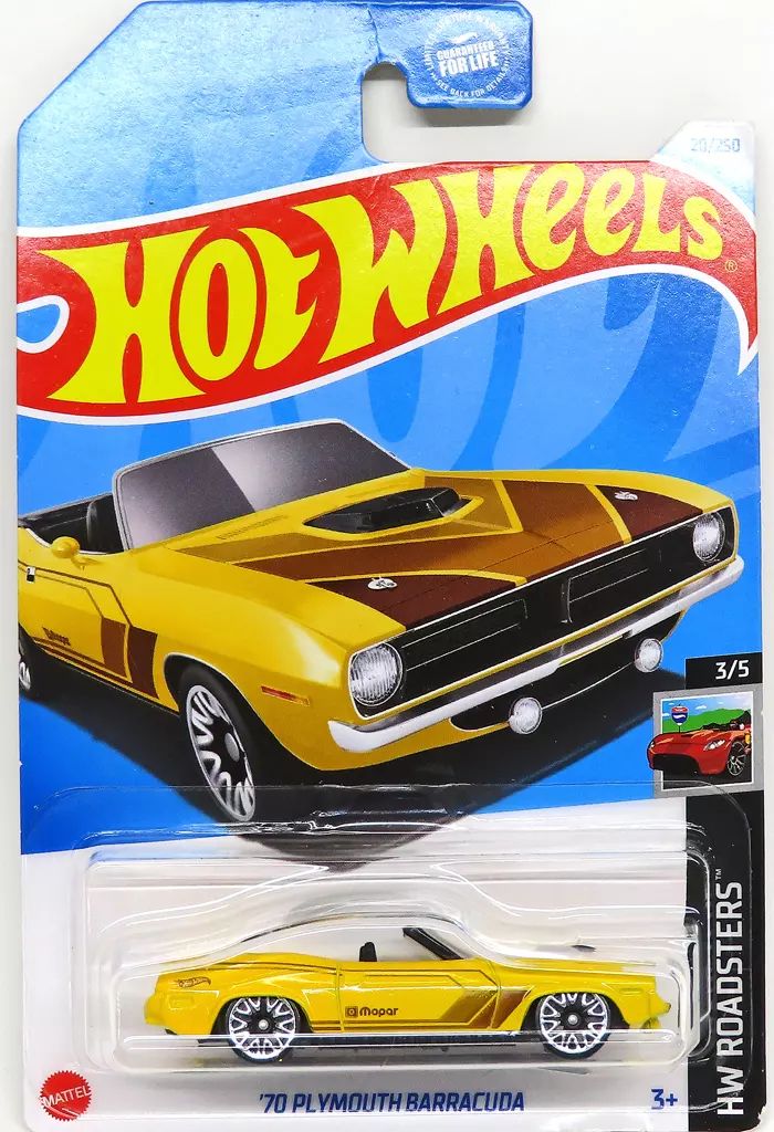 ミニカー HotWheels 1970 Plymouth Barracuda 中古】ミニカー 1/64 '70 plymouth barracuda(イエロー) 「Hot Wheels