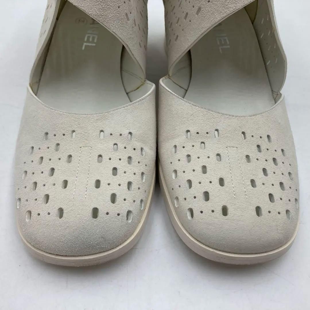 ⭐️美品⭐️シャネル ブーツ 39C ホワイト ココマーク マトラッセ