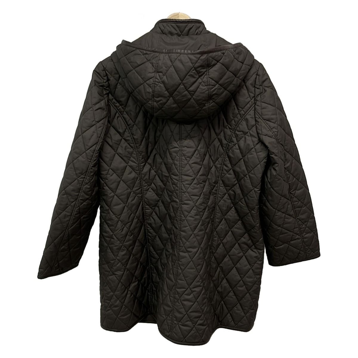 Leilian レリアン コート サイズ13 S レディース - ダークブラウン 長袖 キルティング 中綿 フード着脱可 秋 冬