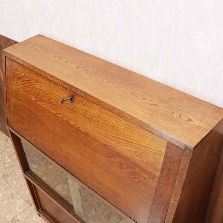 ブックビューロー イギリス オーク 完成品 デスク ヴィンテージ - メルカリ