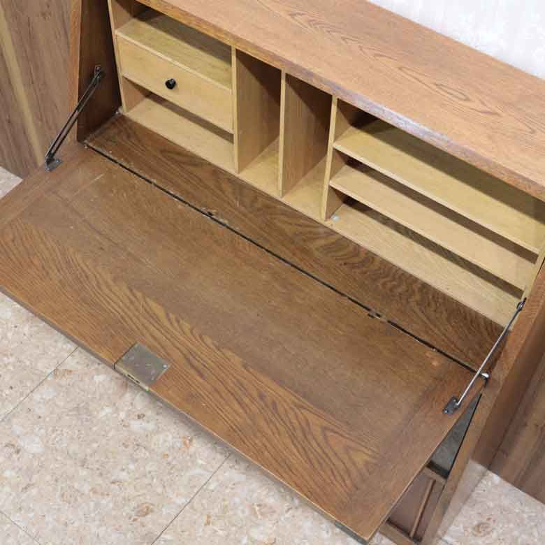 ブックビューロー イギリス オーク 完成品 デスク ヴィンテージ - メルカリ